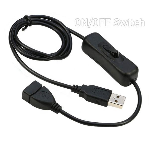 Buy Mlale to Female USB Port ON OFF Switch Power Cable for LED Light Lamp Laptop at wholesale prices