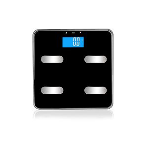 Quality 180KG / 396LBS Glass Platform Electronic Body Fat Analyser Scale for sale