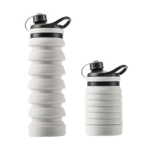 China FDA 800ml Camping Cute Collapsible Silicone Water Bottle on sale