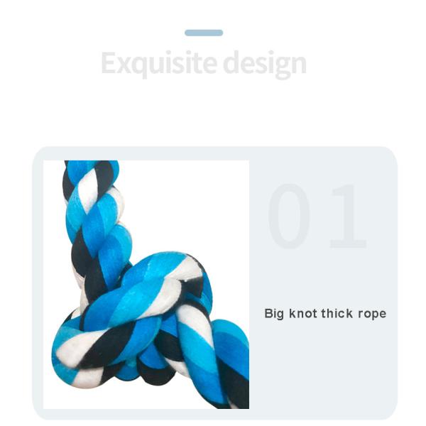 Chewer Toy Large Dog Aggressive Colors Crocheted Indestructible Rope Polyester Material