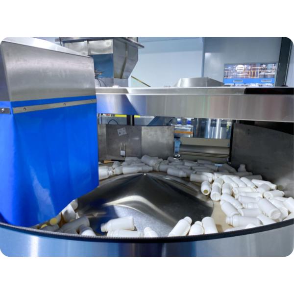 18000bph Automatic Bottle Unscrambler Machine 50-1000ml Round Bottle Compact Easy