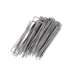 175mm Green Paint Steel U Type Insulated Staple For Fixing Garden Landscape