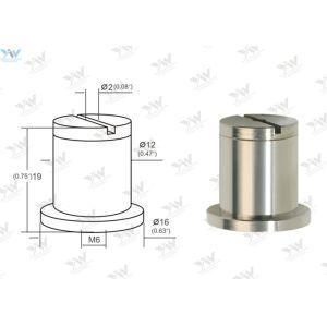 Two - Part Ceiling Cable Hanging System / Wire Suspension Systems Ceiling