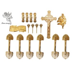 Pale Gold Funeral Plastic Coffin Handles African Style H9003 Customized