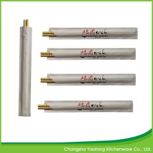 Moso Round Bamboo Chopsticks Biodegradable Custom Logo 21cm Disposable