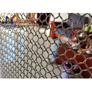 Mall Ring Mesh Curtain Divider 20mm Decorative Metal Mesh Sheets