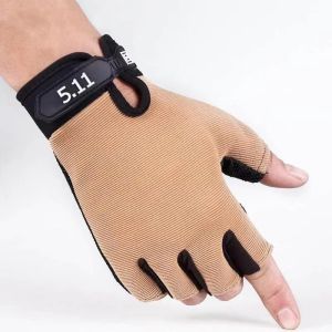 Outdoor Sport Nylon Half Finger Gloves Horse Riding Cycling Road Bicycle Racing