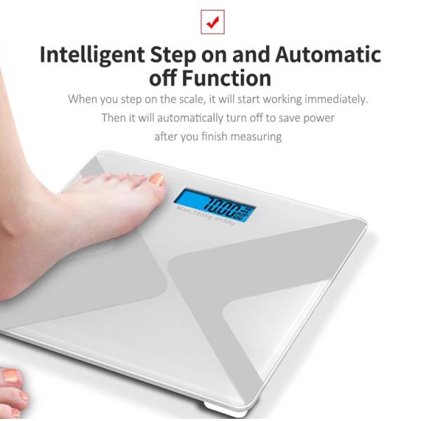 180KG / 396LB Digital Bathroom Weighing Scale New Style Designing