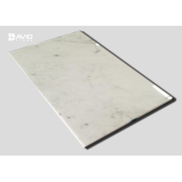 Buy High Gloss Carrara Marble Stone Tile For Decorative Internal Wall Customized at wholesale prices