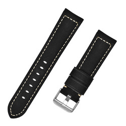 22mm 2 Piece Leather Buckle Strap OEM ODM Available