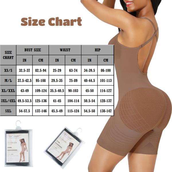 High Waist Seamless Shapewear for Women by HEXIN Medium Control and Full Body Coverage