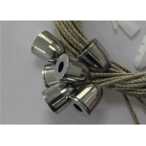 Chrome Plated Ceiling Cable Hanging System Brass Material For Light Suspending