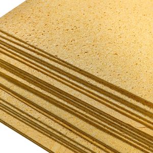 Compressed Wood Pulp Cotton Soldering Iron Sponges High Temperature Resistant