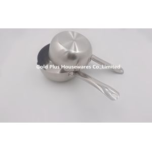 22cm Outdoor picnic tools nonmagnetic instant noodle pot satin finish soup pot