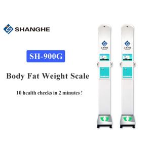 Eletronic Balance Body Composition Analyzer Machine , White Medical Body