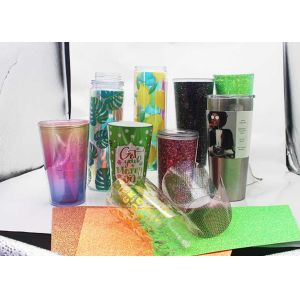 Printed Acetate Insert for Double Wall Transparent Plastic Tumbler