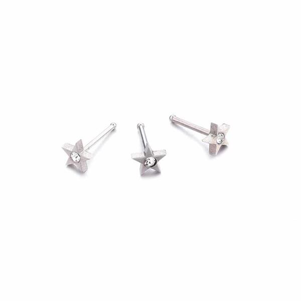 Wholesale Fashion Body Jewelry L Shape Stainless Steel Piercing Jewelry Ring Nose Studs