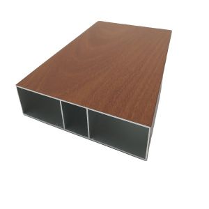 Extrusion Aluminum Window Profiles Wood Effect Powder Coatings