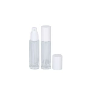 1oz Travel Foundation Bottle Flat Shoulder Frosted Glass Essence