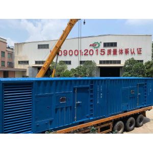 Containerized 2500kva 2000kw Diesel Generator With Cummins Engine