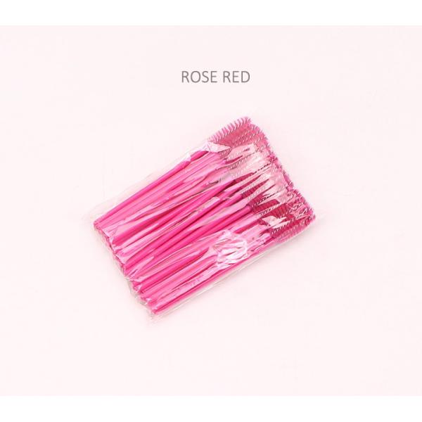 50 Pcs Plastic Disposable 10cm Eyelash Extension Cleaning Brush