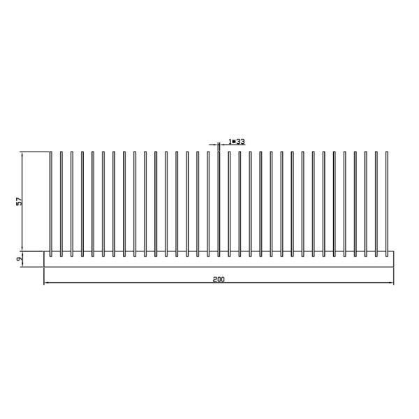 Welding Machine Electronic Heat Sink Inverter Durable 200x66x100MM