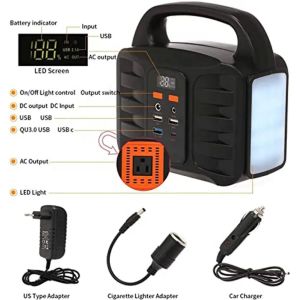 110V 220V 150W Portable Power Bank Station With Lighting