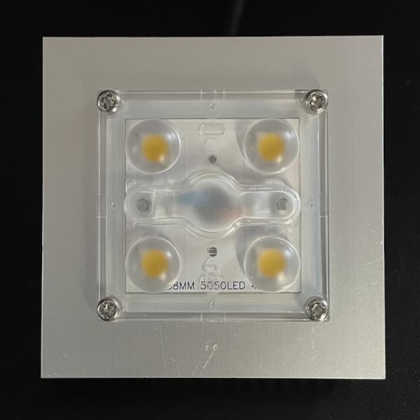 Mini LED Street Light Module 4 LED With Waterproof PC Lens 150X75 Degree With Gasket