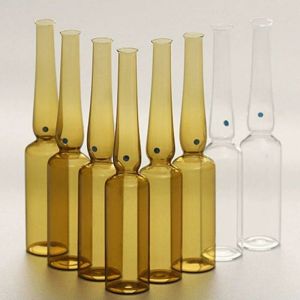 Clear Ampoule Vial Empty Pharmaceutical Glass Medication Ampoules