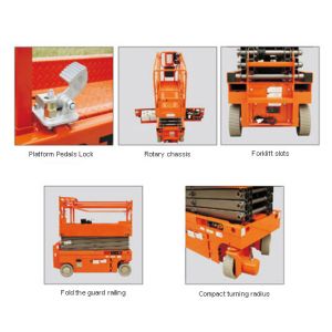 Quality Electronic Movable Hydraulic Lifting Platform Solid Non - Marking Tire for sale