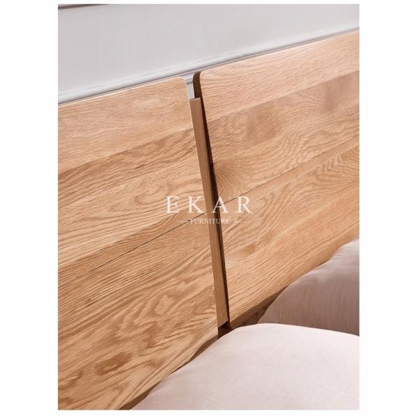 Modern Simple Solid Oak Wood Bed Designer Furniture