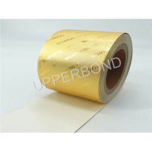Gold Aluminum Foil Paper Tobacco Paper With Metallic Gloss