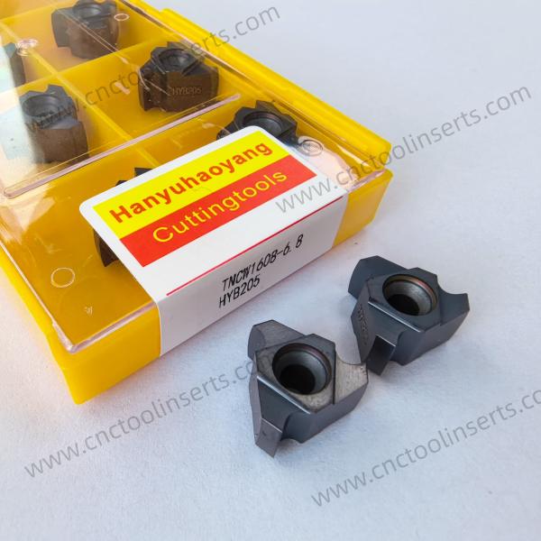 CNC Grooving Insert with PVD Coating TNCW1608-6.8 HYB205, Suitable For Difficult