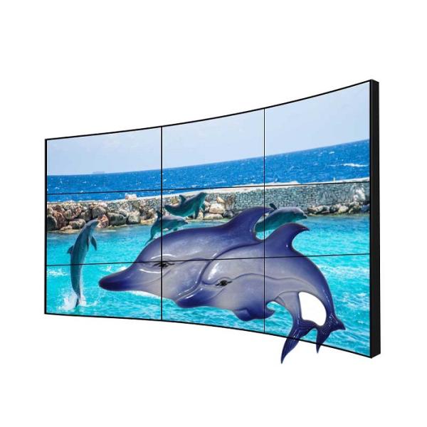 Curved Ultra Thin Bezel Monitor , Indoor / Outdoor Large Video Wall Displays