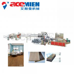 Durable SPC Flooring Machine Click Vinyl Board With Cooling Bracket T Type Mould