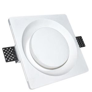 200x200mm Trimless Gu10 Downlight Anti Glare Recessed Plaster Lights