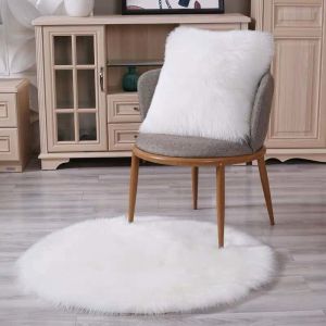 Bedroom Sheepskin Floor Mats Blankets Washable Rugs Customized