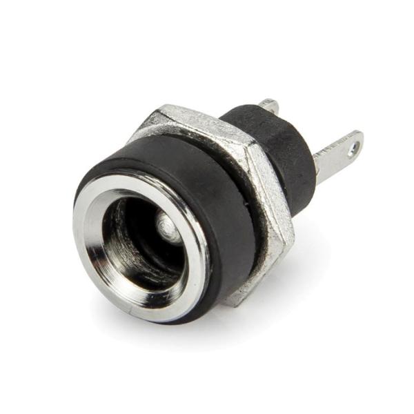 Buy Screw Copper Metal Head 2A Dc Power Jack Socket Dc - 022b 2.5 X 5.5mm Screw Nut Diy at wholesale prices