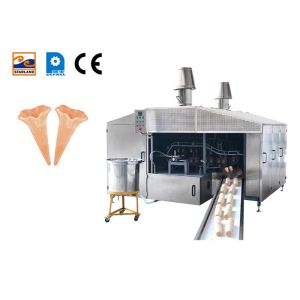 28 Baking Plates Wafer Biscuit Machine Custom Ice Cream Cone Production Line