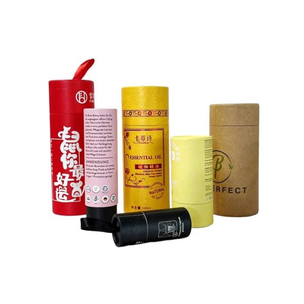 Buy Customization Cosmetic Paper Packaging Tubes Cylinder Cardboard Container at wholesale prices