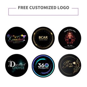 115CM 100CM Glass 360 Photo Booth Machine For Video Commercial Wedding