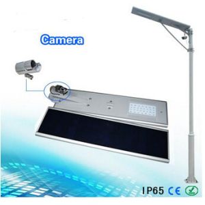 China 50W solar integrated street light including camera solar street light all in one on sale