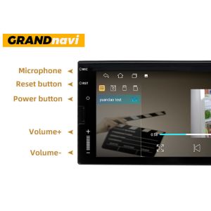 6.9 Inch Android Car Stereo 1 Din FM Receiver Touch Screen Music System For Car