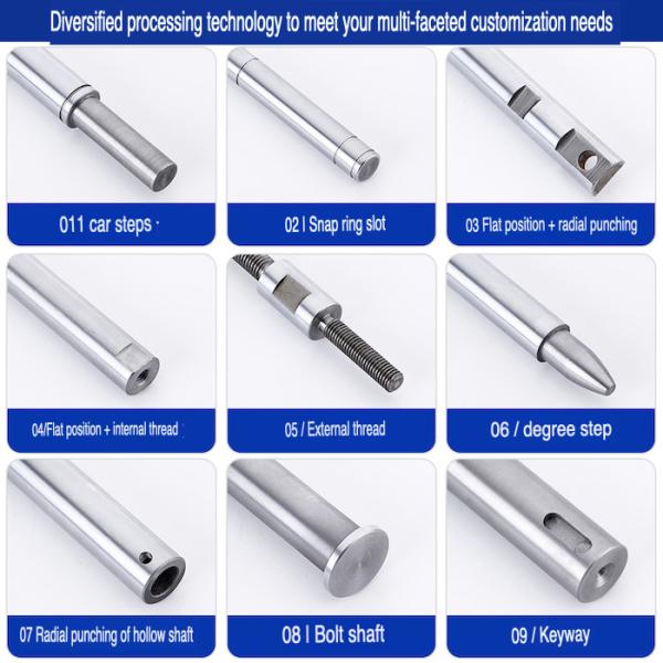 Metal Mold Components Chromium-plated Carbon Steel Optical Axis Piston Rod For Punch Stamping Die Tooling