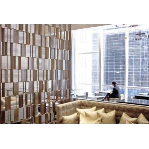 Gold Stainless Steel Partition For Column Cover/Cladding