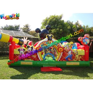 Mickey Mouse Amusement Toys , Jumping Bouncer Funcity With PVC