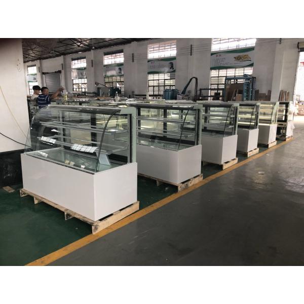 1.5m Black Color Cake Showcase Bakery Display Restaurant Marble Cake Chiller