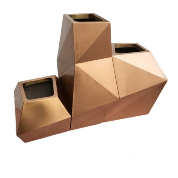 Decorative aesthetic cone flower pots geometric stand planter