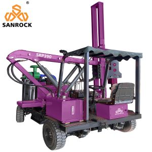 Mini Pile Driving Machine Guardrail Pile Drilling Equipment Vibration Hammer