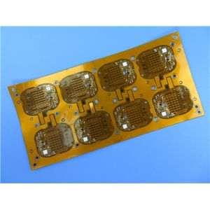 Double Layer Flexible PCB Board Built On Polyimide with 0.15mm thick for